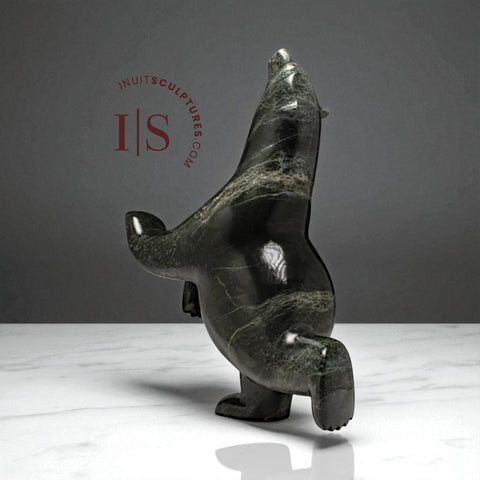 23" SIGNATURE  Dancing Bear by Ashevak Adla *Grandstand*