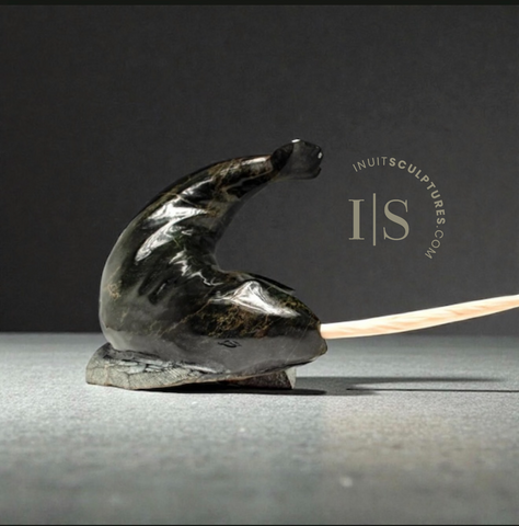 16" Narwhal by Jaco Ishulutak  *Water Warrior*