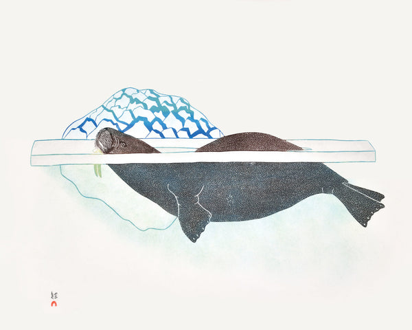 2018 Spring Release Walrus in Pressure Ice, 1989 by KANANGINAK POOTOOGOOK