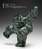 9" Dancing Bear by Mathewsie Kingwatsiaq "Spitball"