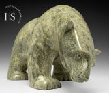 21" SIGNATURE Walking Bear by Ashevak Adla *Moving Mountains* CURATOR'S CHOICE CHRISTMAS COLLECTION