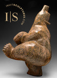 17" Dancing Bear by Pits Oshutsiaq *Heartwood* CHRISTMAS COLLECTION