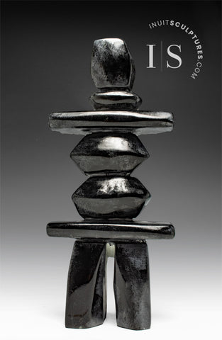 10" Inukshuk by Matiusi Kimgwatsiaq *Kimgwatsiaq No. 15*