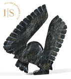 13" SIGNATURE Owl by Palaya Qiatsuq *Blackout* CHRISTMAS COLLECTION