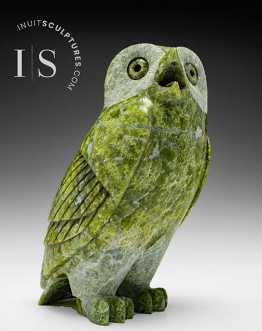 8" SIGNATURE Owl by Pits Qimirpik