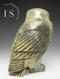 THE VERY LAST ONE 9" SIGNATURE Owl by the Late Pits Qimirpik (1968-2024) *Tawny Girl*