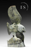 10" SIGNATURE Eagle with Fish by Pitseolak Qimirpik *Expectation*