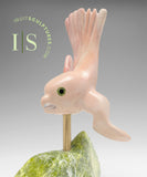 9" Owl in Flight by Toonoo Sharky *Catching The Wind*