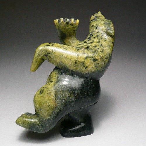 4" Dancing Bear by Mosesee Pootoogook