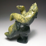 4" Dancing Bear by Mosesee Pootoogook