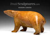 13" SIGNATURE Walking Bear by Bill Nasogaluak *Tangerine*