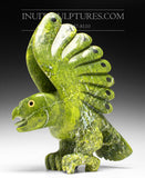 Last Piece from the “Covid Colection” - 14" Electric Green Bird Spirit by Toonoo Sharky