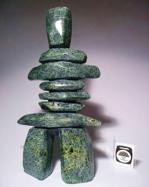 12" Inukshuk by Qavavau Shaa