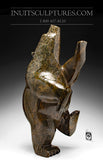 22" Deep Brown Dancing Bear by Joanie Ragee