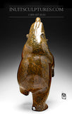 22" Deep Brown Dancing Bear by Joanie Ragee