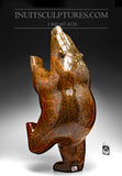 22" Deep Brown Dancing Bear by Joanie Ragee