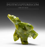 4" Apple Green Dancing Bear by Johnny Papigatook