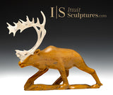 7" Striding Caribou Master Carver Derrald Taylor