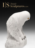 7" Snowy Owl (Uppik) Master Carver Derrald Taylor