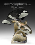 9" Orcas by Derrald Taylor *A Mother's Pride*