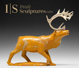 8" Striding Caribou Master Carver Derrald Taylor