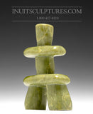 4" Light Green Inukshuk by Alex Lyta