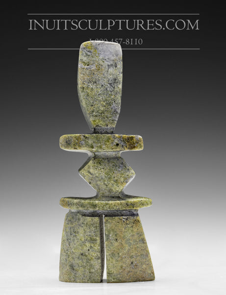 5" Green Inukshuk by Kov Parr