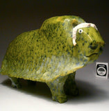 9.5" Apple Green Muskox by Joamie Aipeelee