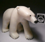 5.5" White Walking Bear by Jackie Takpanie