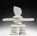 20" Inukshuk by Paul Bruneau *A Vision in White #2*