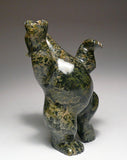 6 5/8" Dancing Bear by Qavavau Ashoona