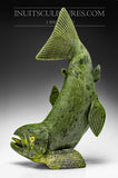 22" Electric Green Arctic Char Fish by Toonoo Sharky