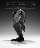 8" Standing Bowhead Whale by Nungusuitok Qadjuajuk