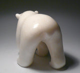 5.5" White Walking Bear by Jackie Takpanie