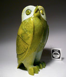 Apple Green Owl by Pitseolak Qimirpik